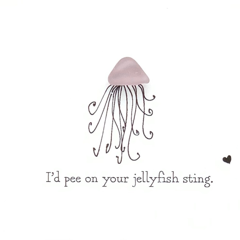 Sea Glass Art Sister Best Friend Present| Friendship Seaglass Jellyfish Gift - Picture 4 of 9